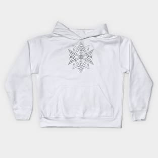 Unicursal Hexagram | Pagan Symbol Kids Hoodie